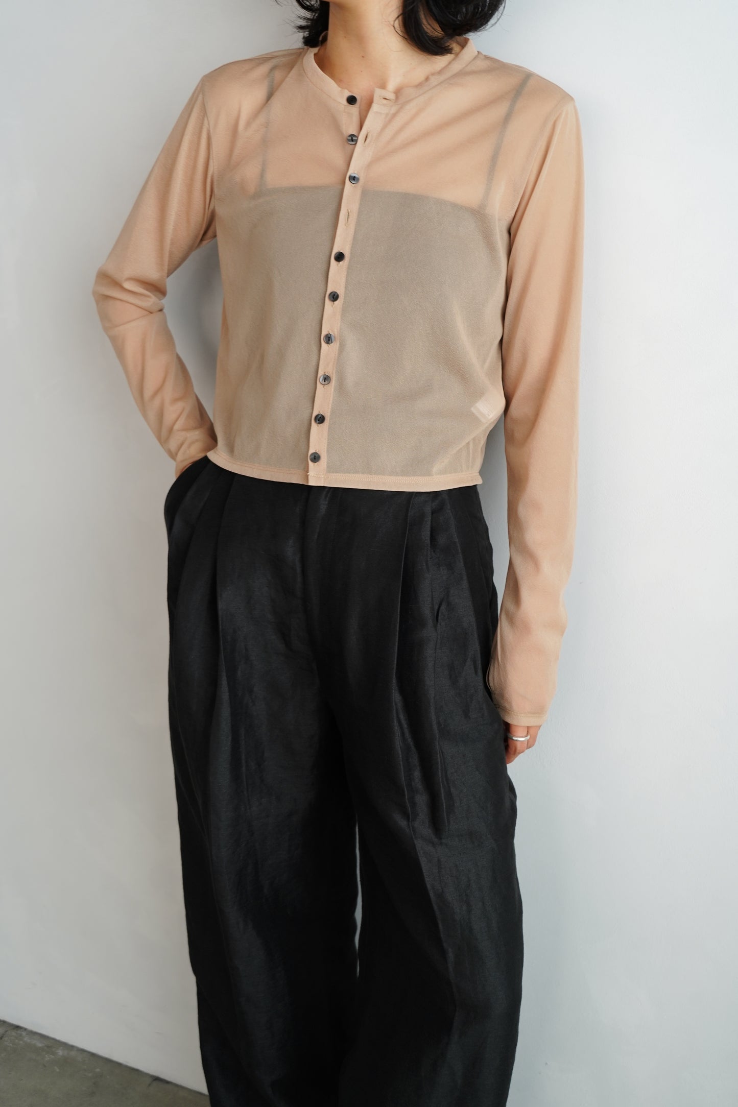Sheer Cardigan / BEIGE