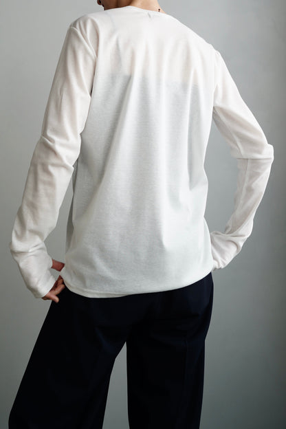 Sheer Pinch T / WHITE -4月1-5日発送-