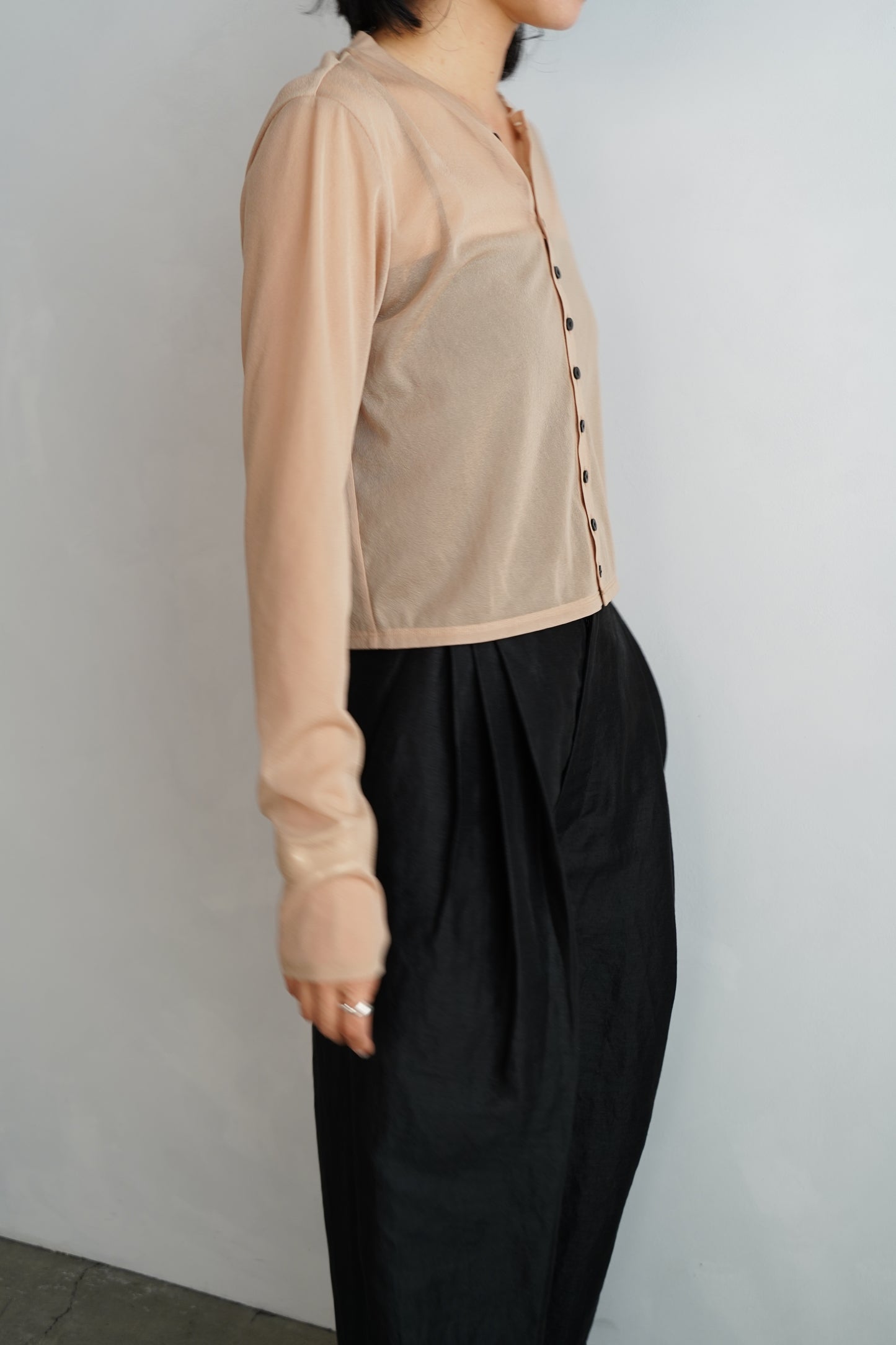 Sheer Cardigan / BEIGE