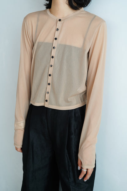 Sheer Cardigan / BEIGE