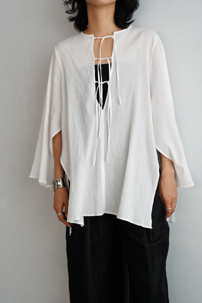 Ripple Cape Top / WHITE
