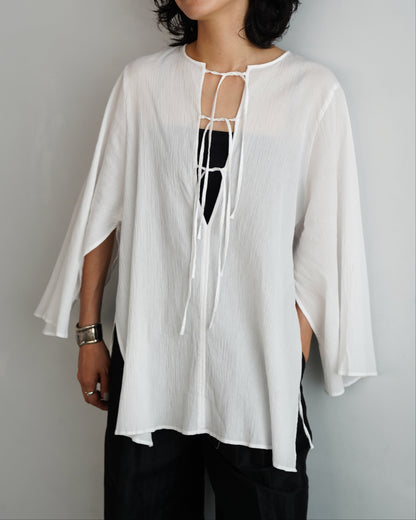 Ripple Cape Top / WHITE