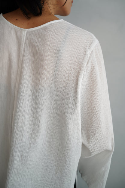 Ripple Cape Top / WHITE