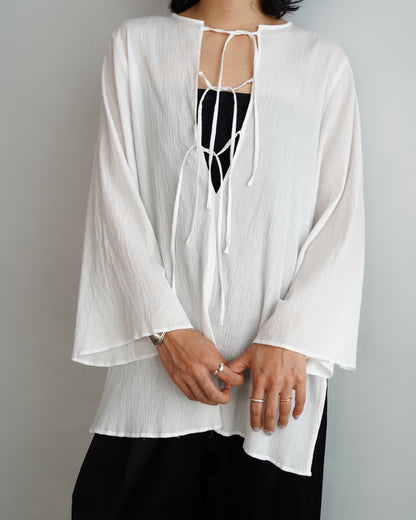 Ripple Cape Top / WHITE