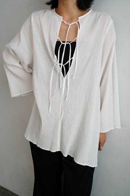Ripple Cape Top / WHITE