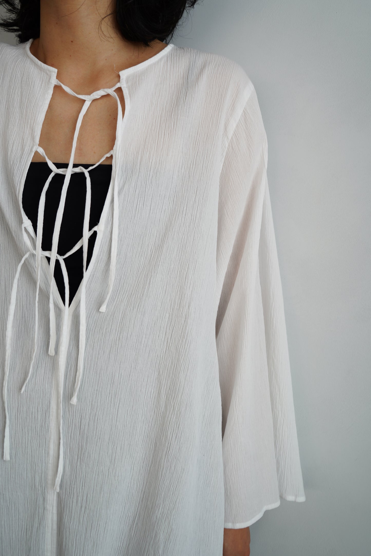 Ripple Cape Top / WHITE