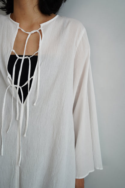 Ripple Cape Top / WHITE
