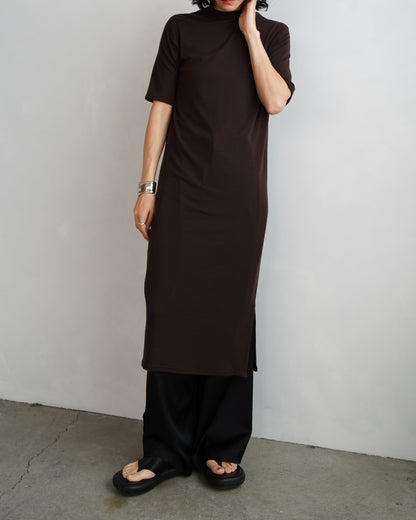 Smooth Sheer Onepiece / BROWN