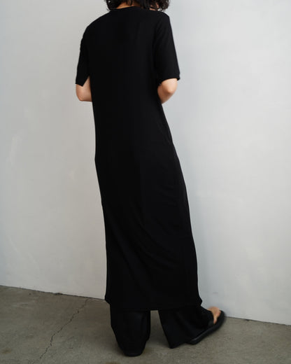Smooth Sheer Onepiece / BLACK