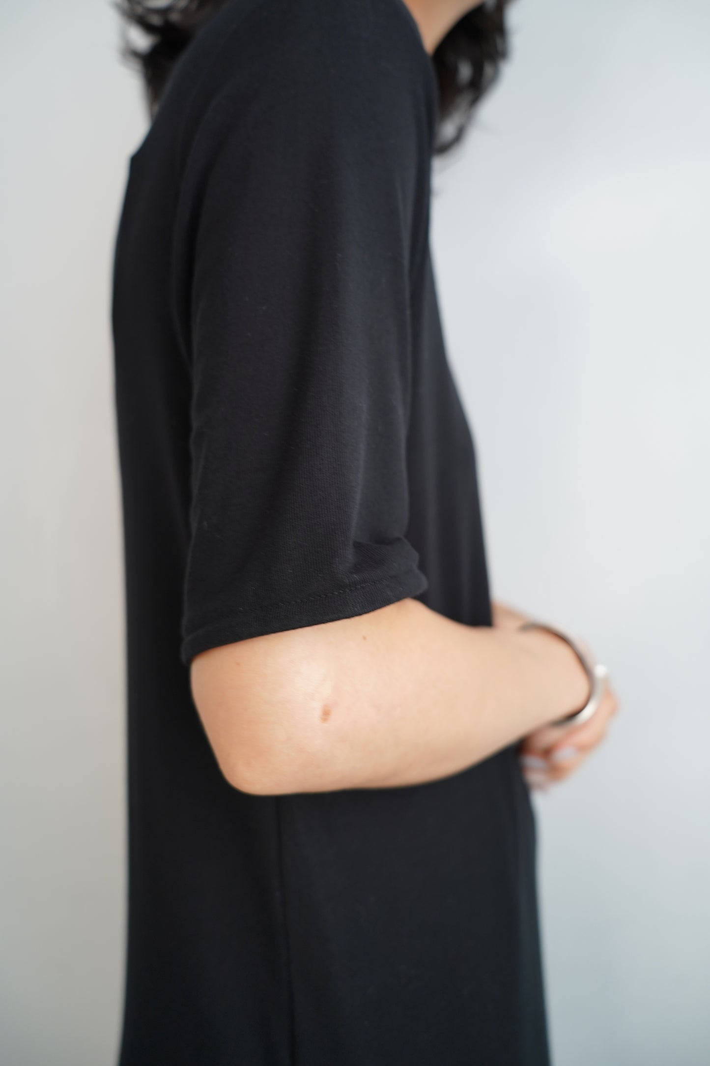 Smooth Sheer Onepiece / BLACK