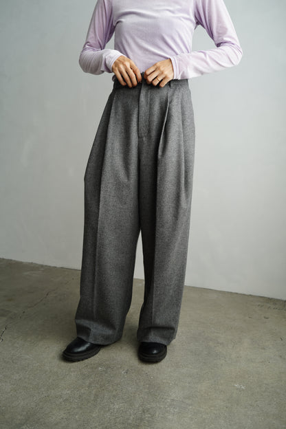 Wool Cashmere Pants / GRAY -11月15-20日発送-