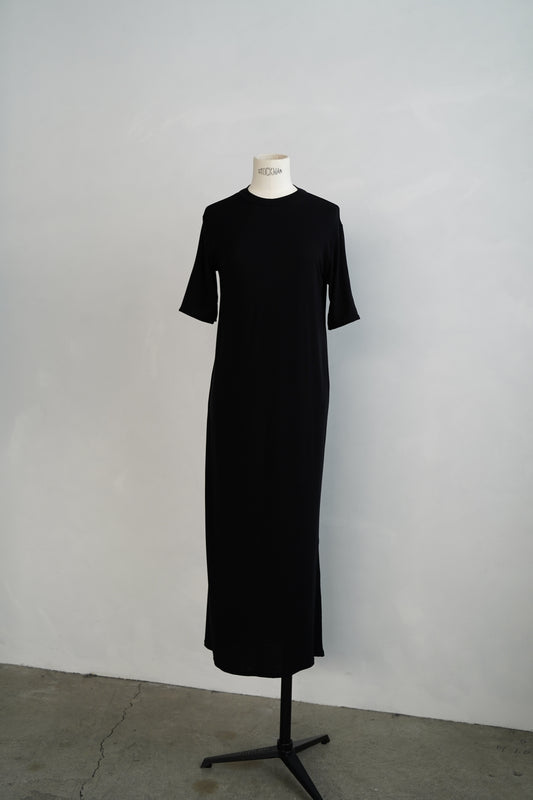 Smooth Sheer Onepiece / BLACK