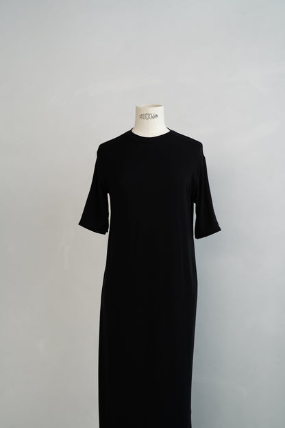 Smooth Sheer Onepiece / BLACK