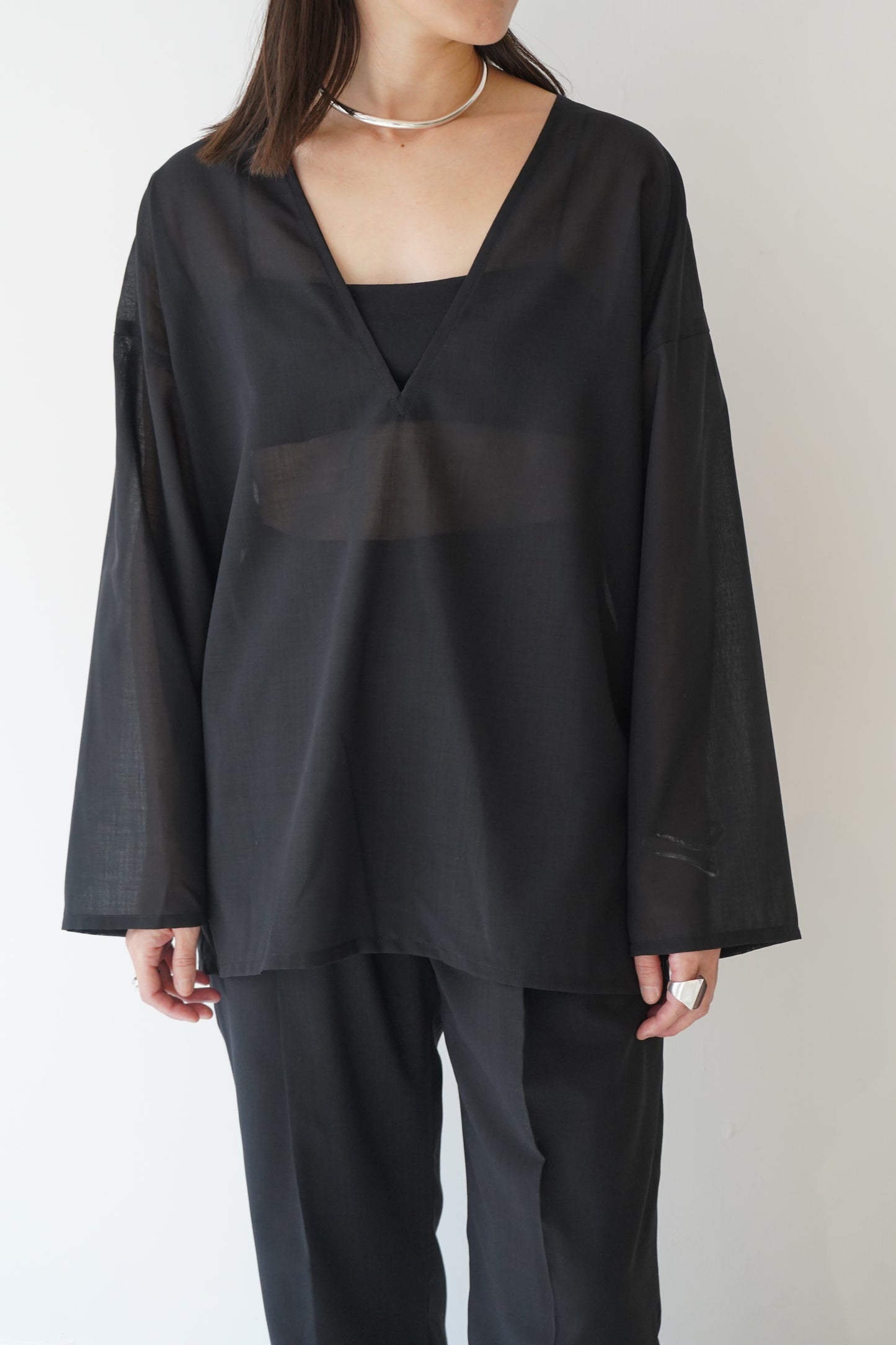 Voile Tops / BLACK -5月20-25日発送-