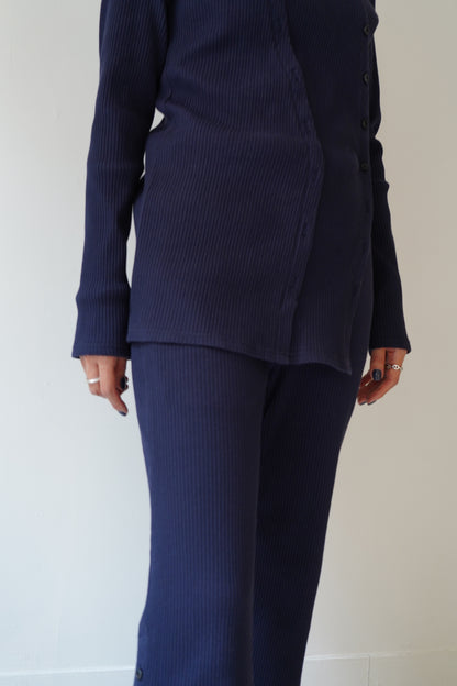 Rib Pants / NAVY -5月10日発送-