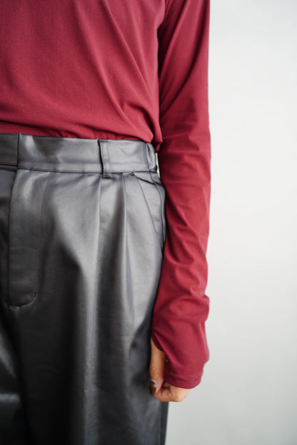 Arti Leather Pants / BLACK -10月25-31日発送-