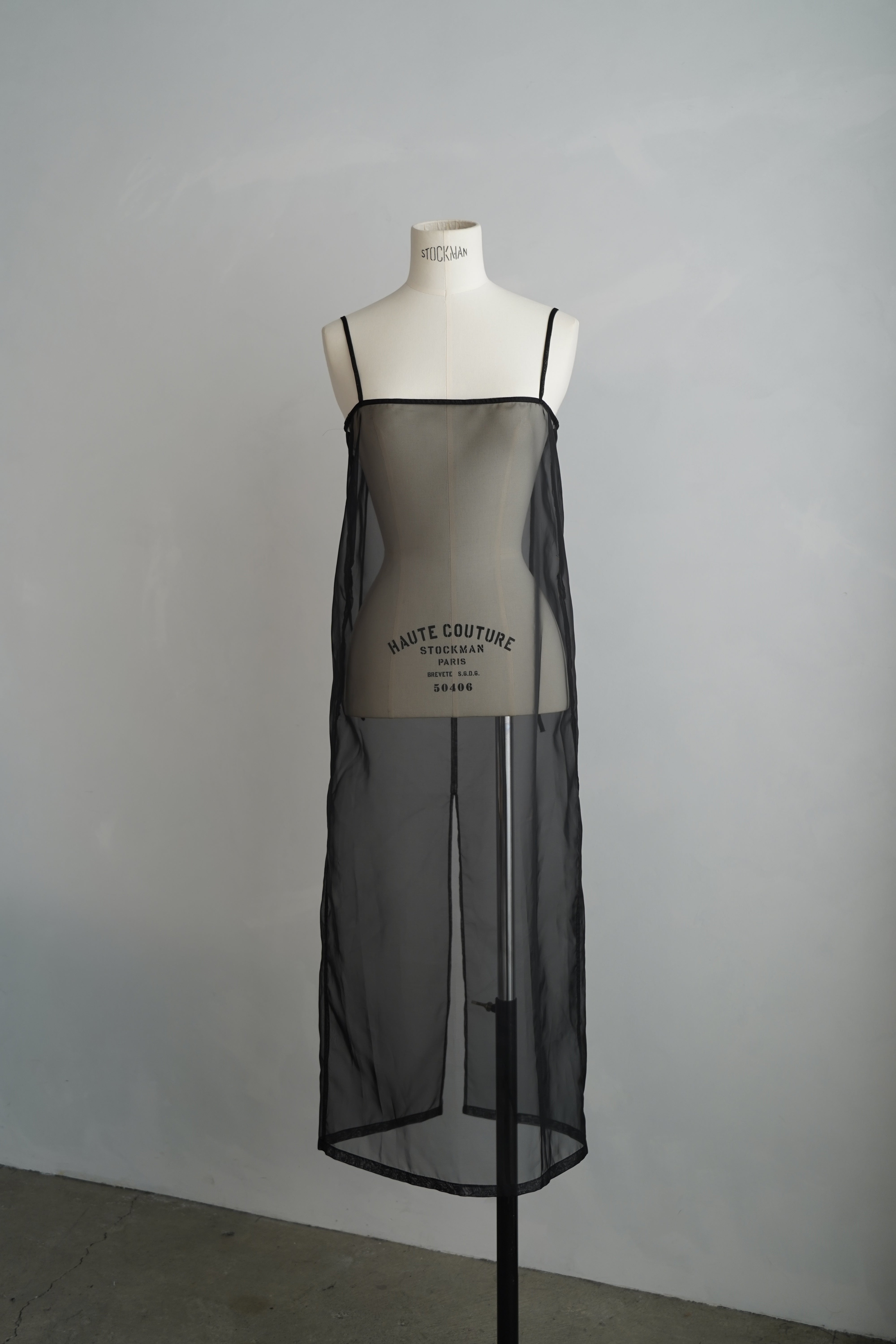Organdy Cami Onepiece / BLACK – &her