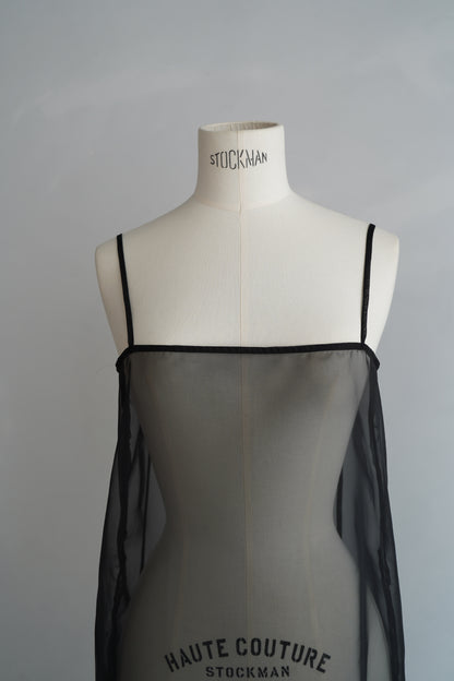 Organdy Cami Onepiece / BLACK