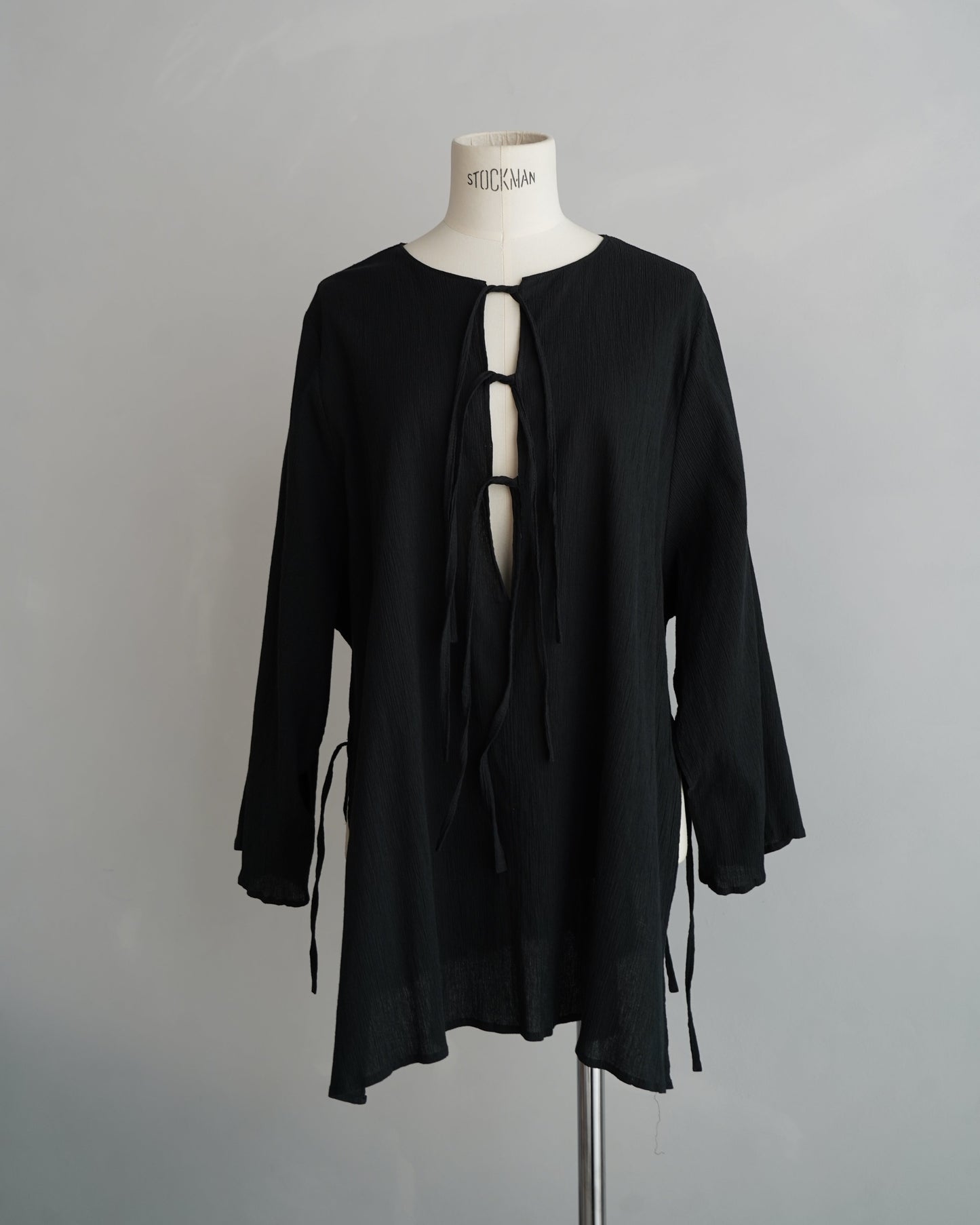 Ripple Cape Top / BLACK