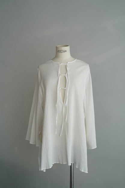 Ripple Cape Top / WHITE