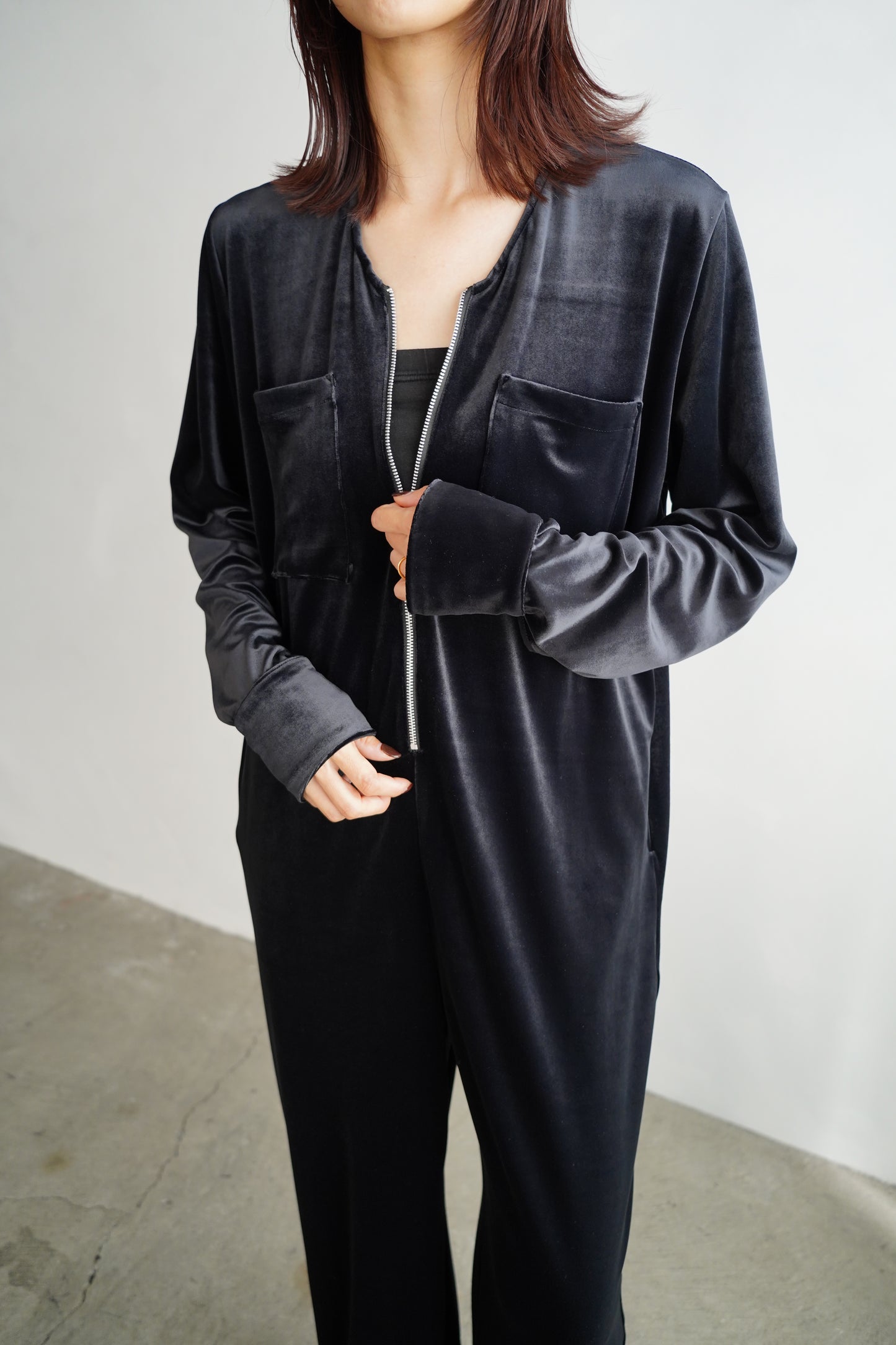 Velour All in one / BLACK