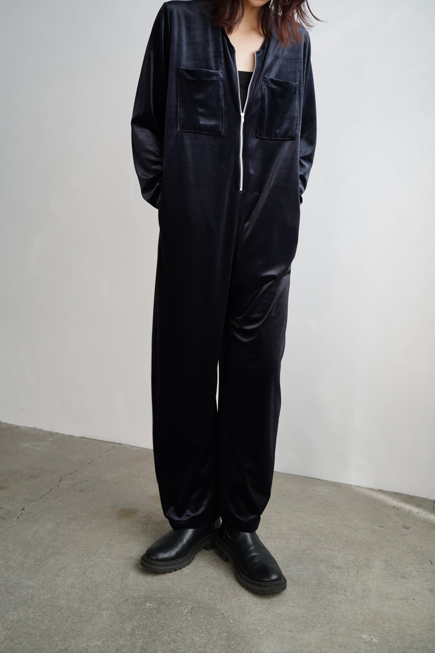 Velour All in one / BLACK