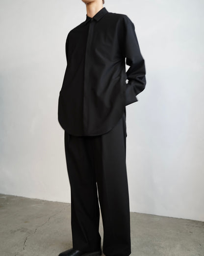 Side Button Shirts / BLACK -10月17日発送-