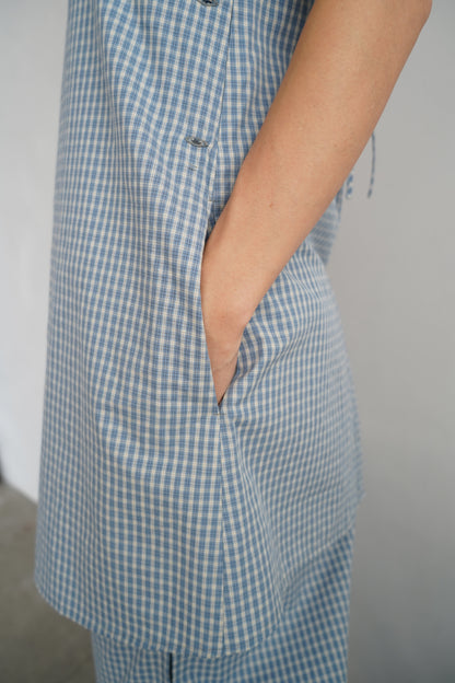 Check Cami / BLUEWHITE -6月25-30日発送-