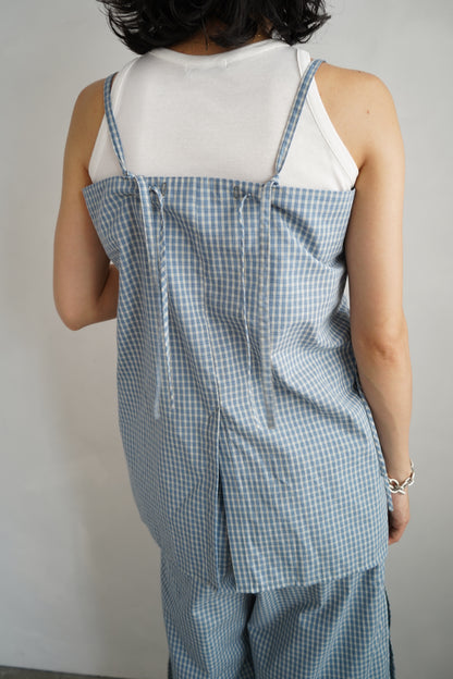Check Cami / BLUEWHITE -6月25-30日発送-