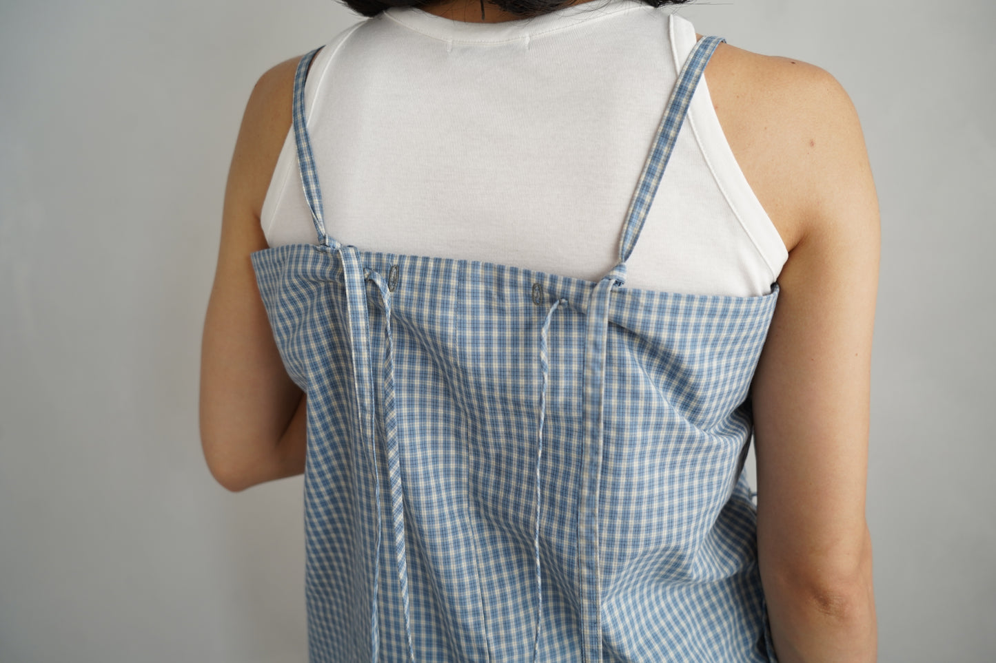 Check Cami / BLUEWHITE -6月25-30日発送-