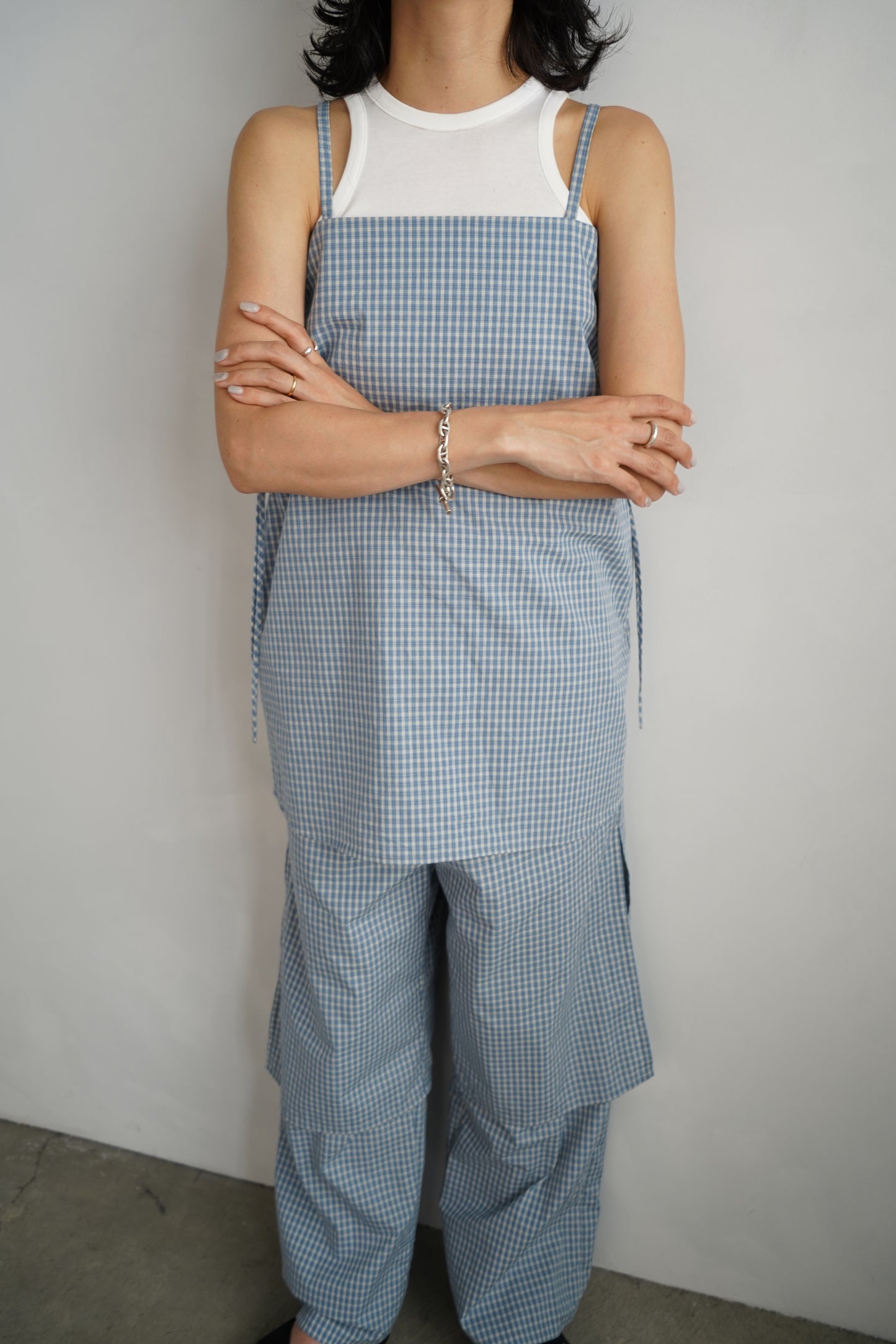 Check Cami / BLUEWHITE -6月25-30日発送-