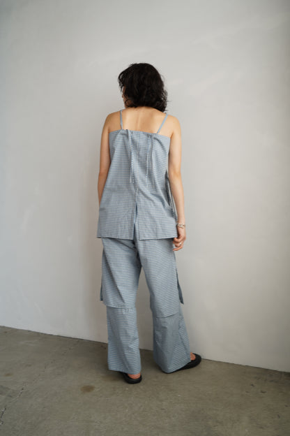 Check Cami / BLUEWHITE -6月25-30日発送-