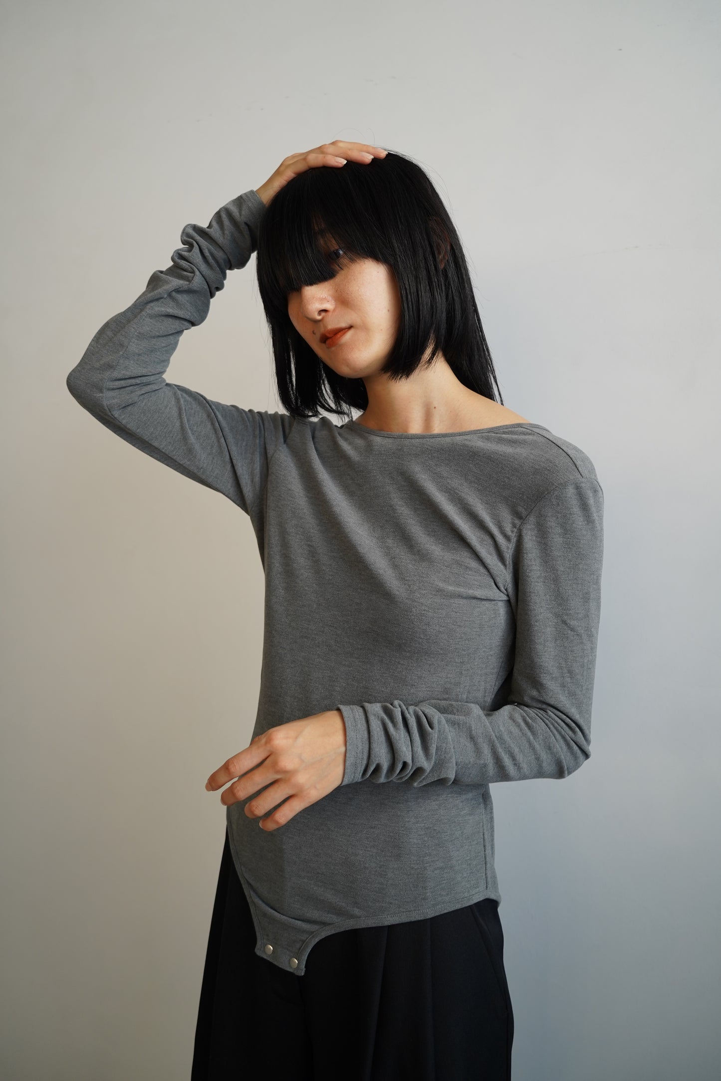 Backopen Bodysuit / GRAY -9月30日発送-