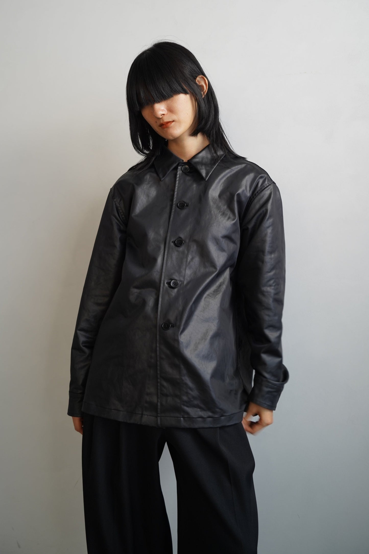 Ecoleather Jacket / BLACK -10月5-10日発送-