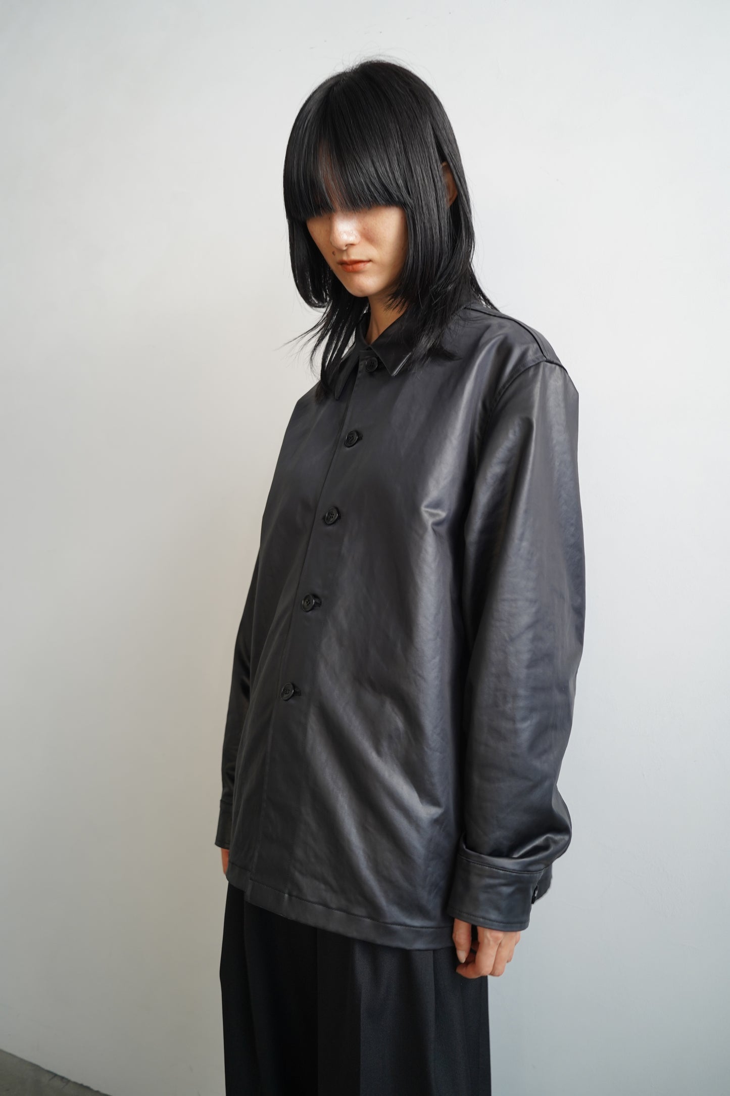 Ecoleather Jacket / BLACK -10月5-10日発送-