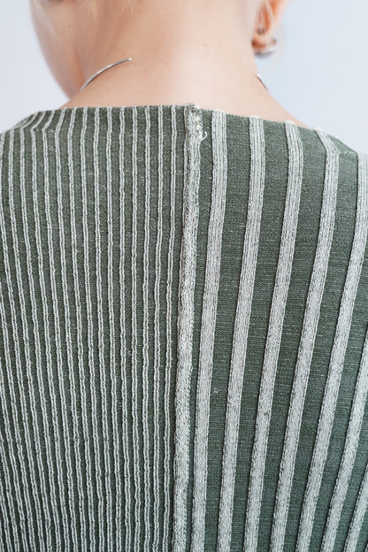 【Restock】Two-Tone Knit Cardigan / KHAKIYEL -11月25-30日発送-