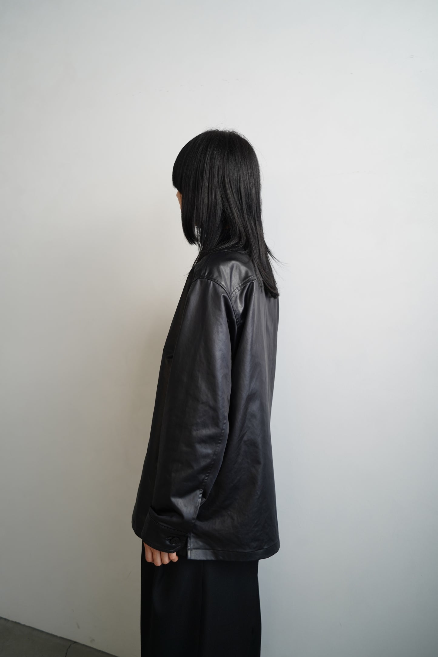 Ecoleather Jacket / BLACK -10月5-10日発送-