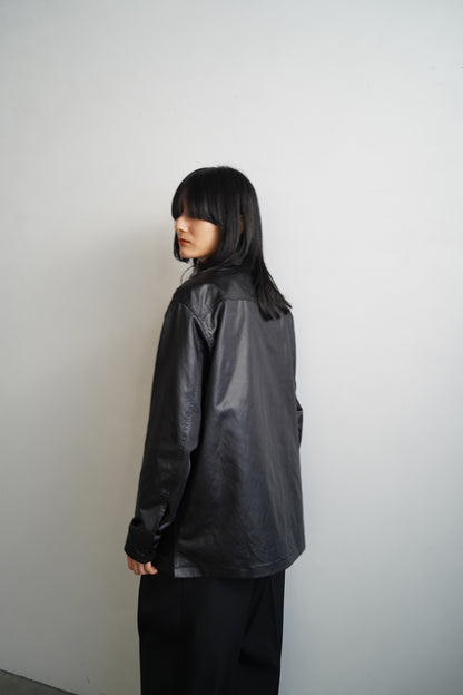 Ecoleather Jacket / BLACK -10月5-10日発送-