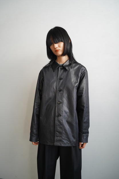 Ecoleather Jacket / BLACK -10月5-10日発送-