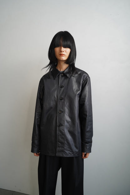 Ecoleather Jacket / BLACK -10月5-10日発送-