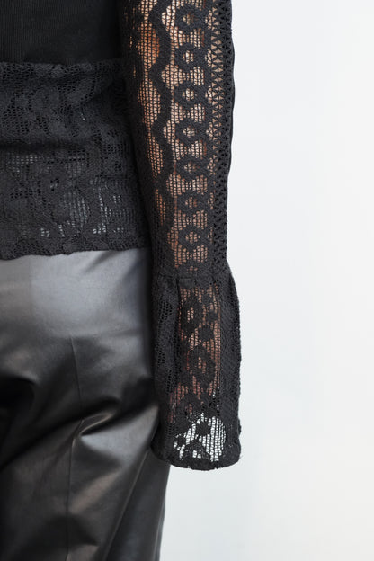 Lace cardigan / BLACK -10月10-15日発送-