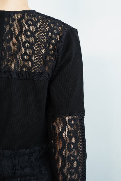 Lace cardigan / BLACK -10月10-15日発送-