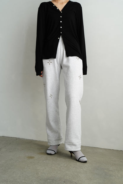 Bijou Sweat Pants / GRAY -12月5日発送-