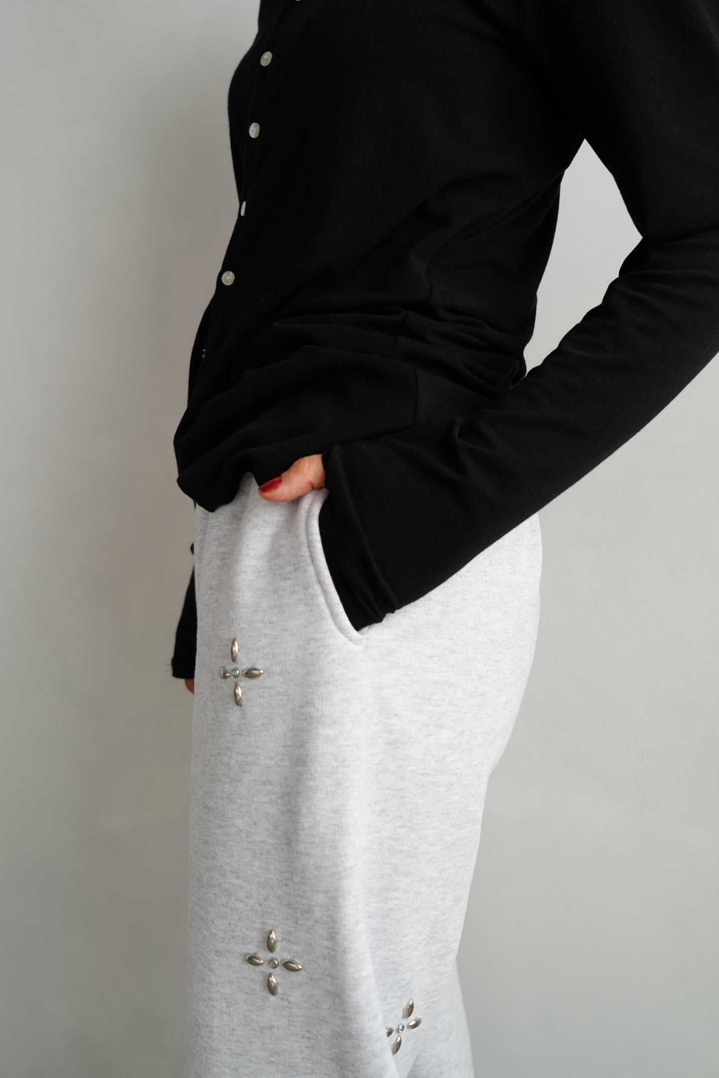 Bijou Sweat Pants / GRAY -12月5日発送-