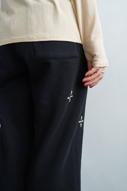 Bijou Sweat Pants / BLACK -11月22日発送-