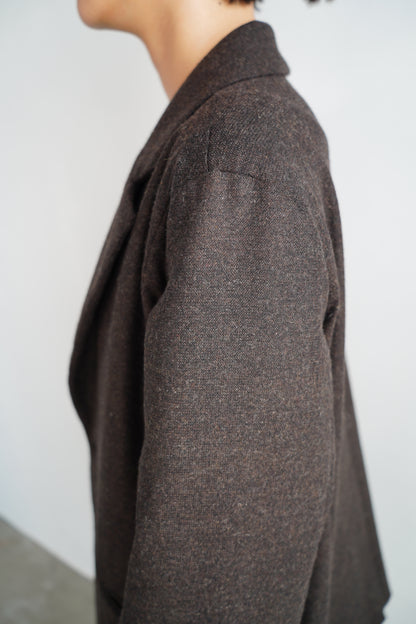 Wool Cashmere Jacket / BROWN -11月15-20日発送-