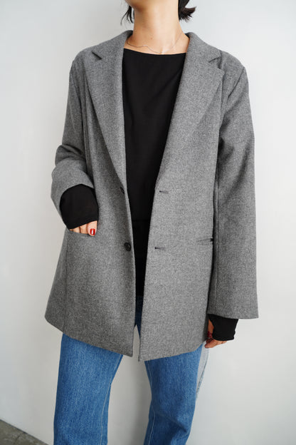 Wool Cashmere Jacket / GRAY -11月15-20日発送-