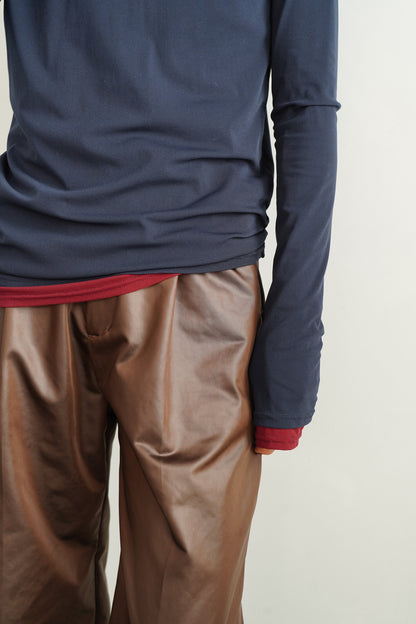 Arti Leather Pants / BROWN -10月25-31日発送-
