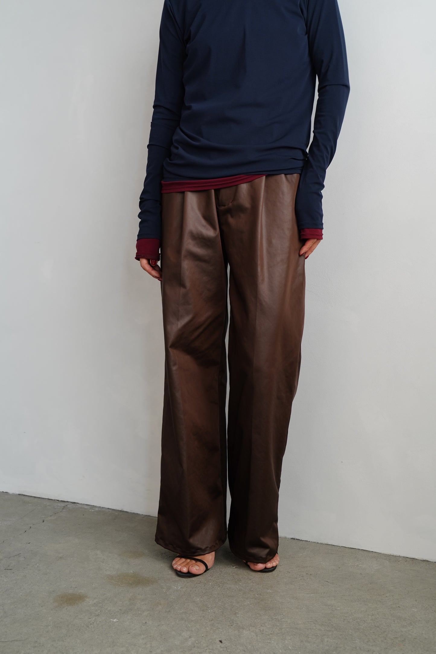 Arti Leather Pants / BROWN -10月25-31日発送-
