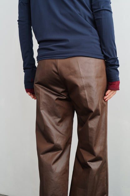 Arti Leather Pants / BROWN -10月25-31日発送-